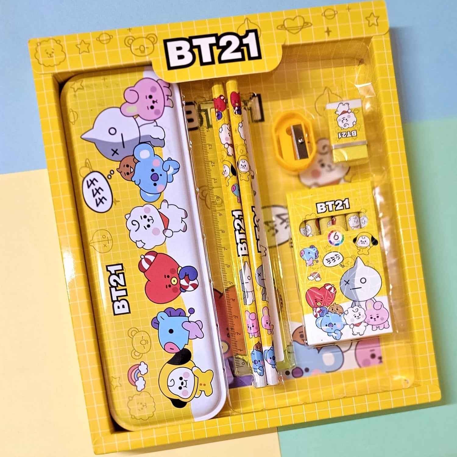 3294 Stationery Kit for Kids - Stationery Set, Includes Metal Pencil Box, Sharpener, Pencil and Eraser Set, School Supply Set, Birthday Return Gift for Kids, Boys, Girls (12 pc Set) 3294 Stationery Kit for Kids - Stationery Set, Includes Metal Pencil Box, Sharpener, Pencil and Eraser Set, School Supply Set, Birthday Return Gift for Kids, Boys, Girls (12 pc Set)